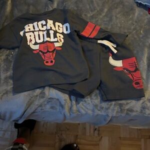 Ralph Lauren Gray Polo with Multicolor Sleeves